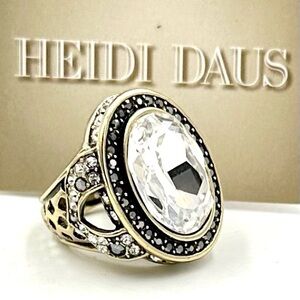 Heidi Daus Statement Ring Size Swarovski Crystal Sz  6 1/2